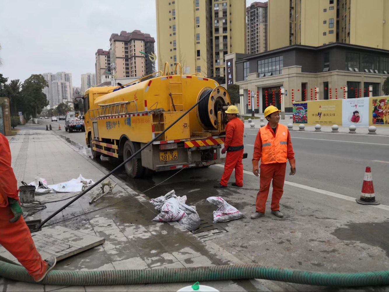 五通桥排污管道清淤-管道清洗